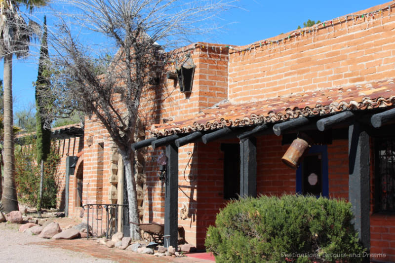 Brick building with old wood timbers