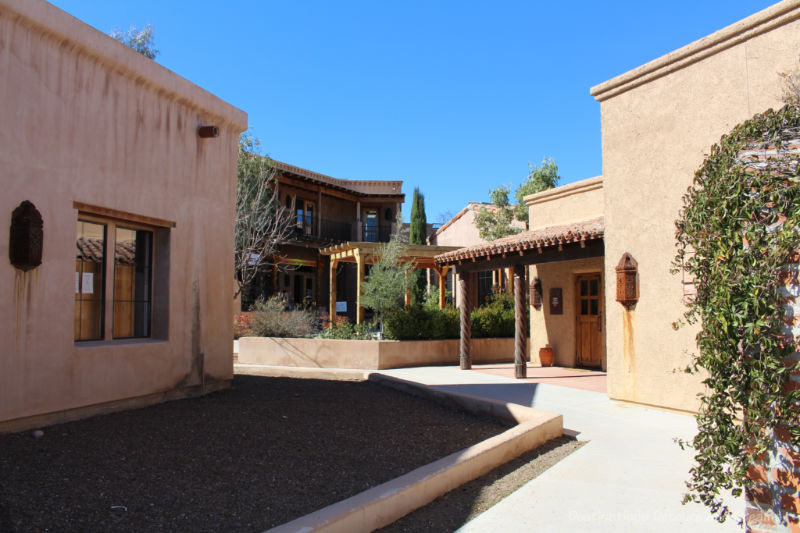 Adobe buildings at Artist Row in Tubac, Arizona