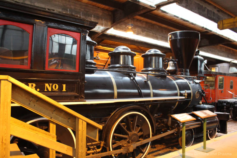 Winnipeg Railway Museum Countess of Dufferin Locomotive Late 1800s steam locomotive, Countess of Dufferin, on display at the Winnipeg Railway Museum