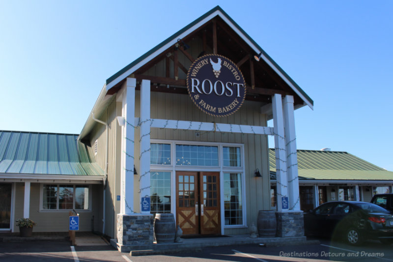 Front of Roost Winery, Bistro, and Farm Bakery