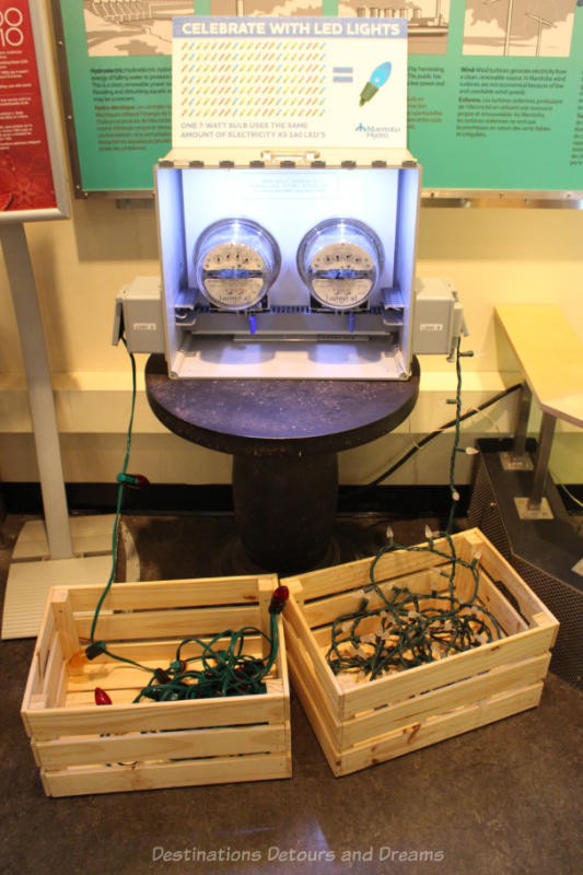 Meter to measure electricity uses of LED vs incandescent