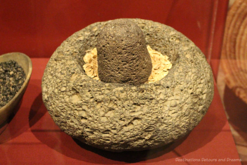 Hohokam basalt mortar and pestle