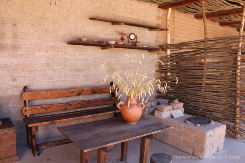 Outdoor cooking area at Tubac Presidio