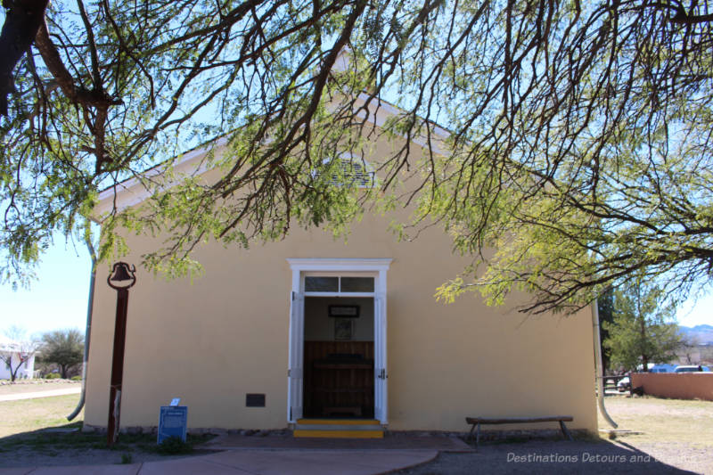 Entrance to old one-room schoolhouse