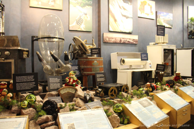 A display of electrical appliances and items at the Manitoba Electrical Museum