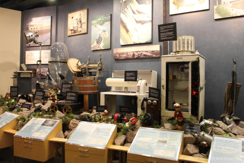 Display of appliances at Manitoba Electrical Museum