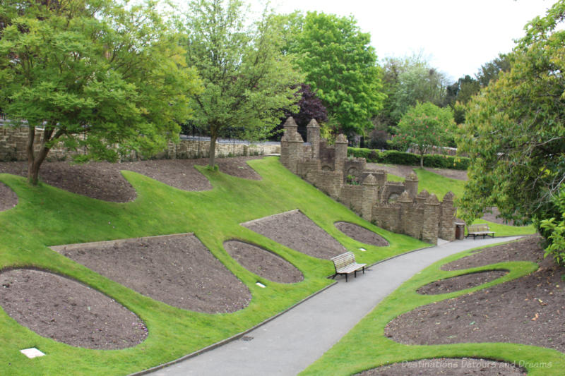 Walkway through Guildford Castle grounds