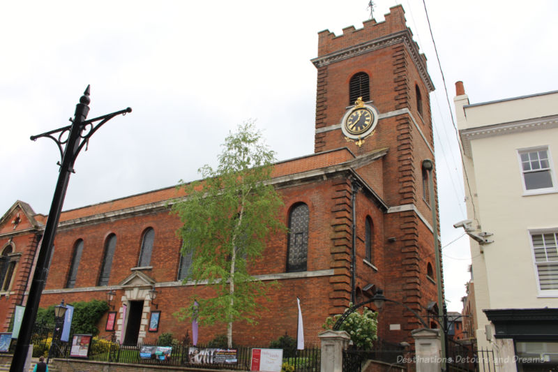 red brick Holy Trinity Church in Guildford