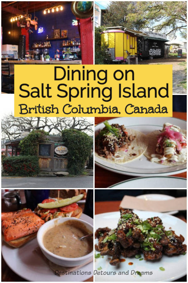 Salt Spring Island Dining Favourite restaurants and where to eat on Salt Spring Island, British Columbia, Canada #Canada #BritishColumbia #SaltSpringIsland #restaurants
