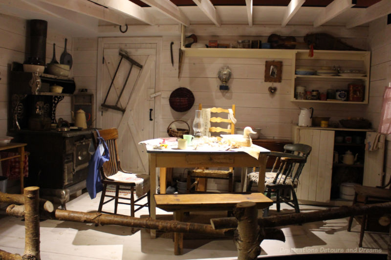 Reconstructed Métis kitchen