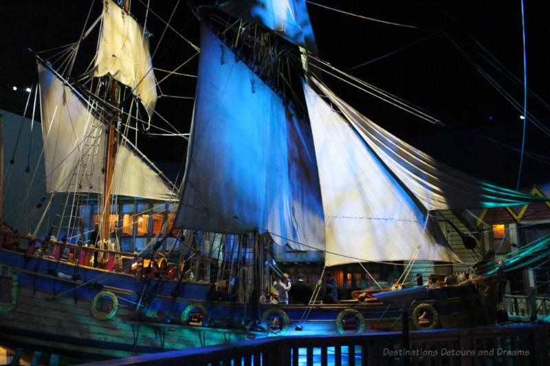 Full-size replica of the 17th century Nonsuch merchant ship