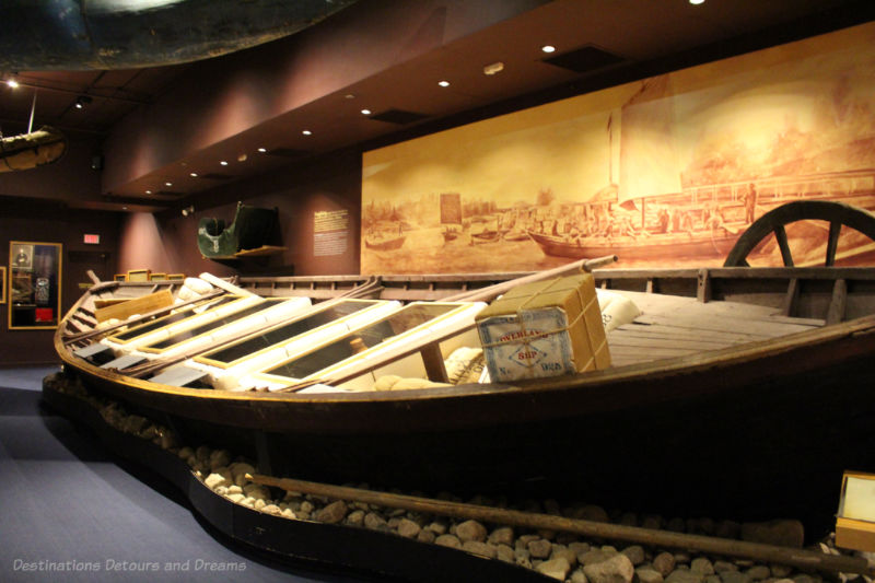 Full-size York boat on display at Manitoba Museum