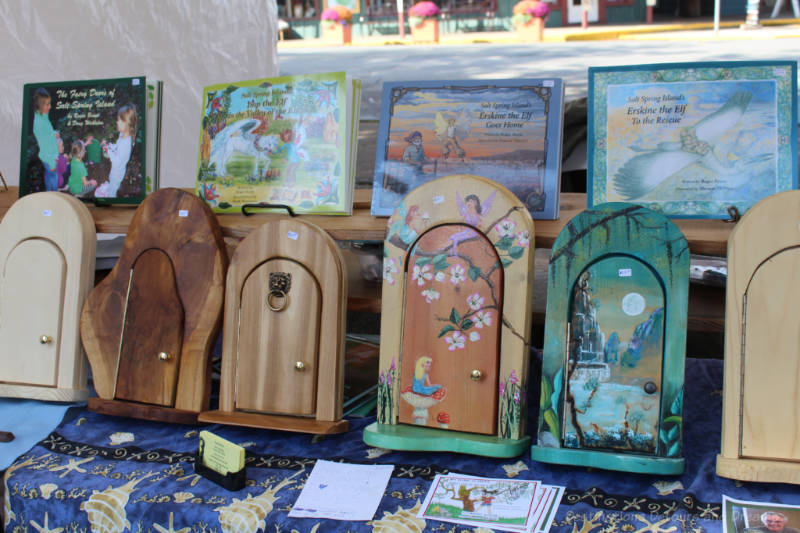 Fairy doors for sale at Salt Spring Island Saturday Market