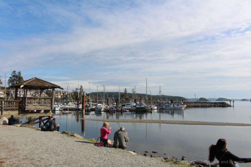 View of Ganges Harbour from Centennial Park in Salt Spring Island