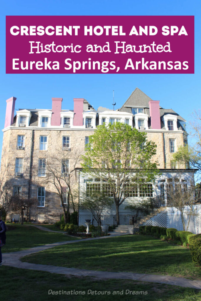 Crescent Hotel and Spa in Eureka Springs, Arkansas: this Historic Hotel of American, sometimes referred to as America's most haunted hotel, is a great place to stay. #Arkansas #EurekaSprings #hauntedhotel #HistoricHotel