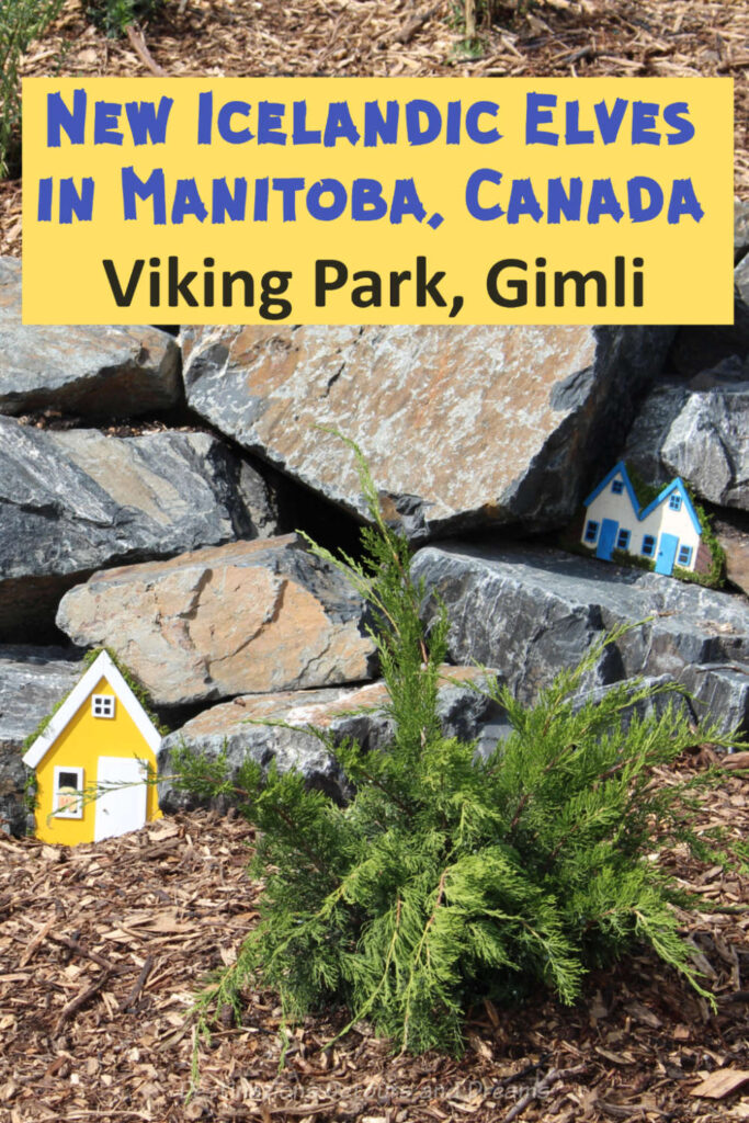 New Icelandic Elves New Icelandic Elves in Manitoba, Canada: Viking Park in Gimli Manitoba, the hear of New Iceland, contains homes for the hidden people. #Canada #Manitoba #Gimli #NewIceland #hiddenpeople