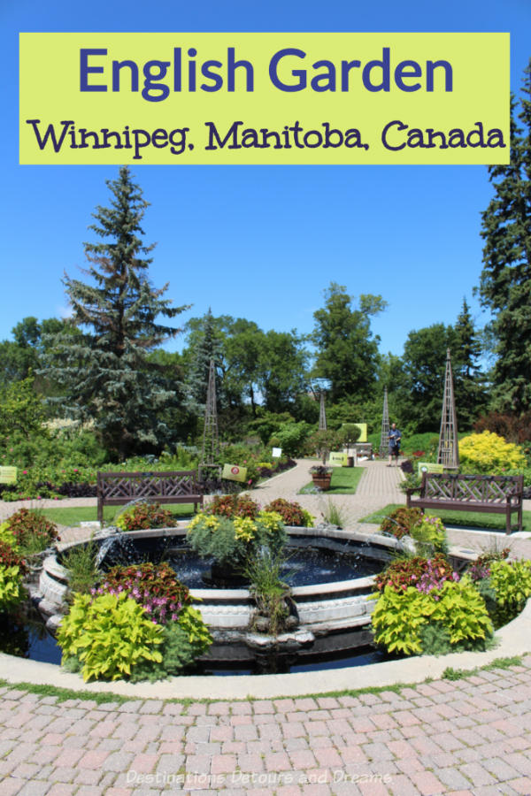 The English Garden in Assiniboine Park is a beautiful attraction in Winnipeg, Manitoba, Canada #Canada #Winnipeg #Manitoba #garden #park