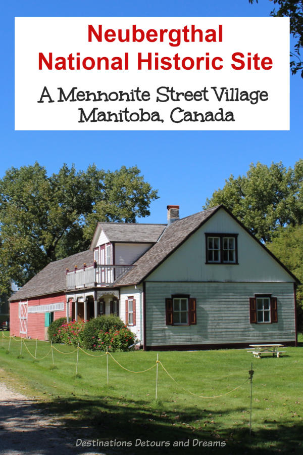 Neubergthal National Historic Site in Manitoba, Canada is an example of a traditional Mennonite street village #Canada #Manitoba #historicsite #museum #history