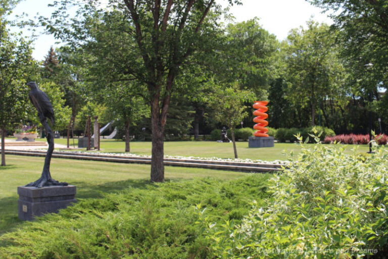 Splendid Sculptures in a Pretty Park in a Southern Manitoba Town