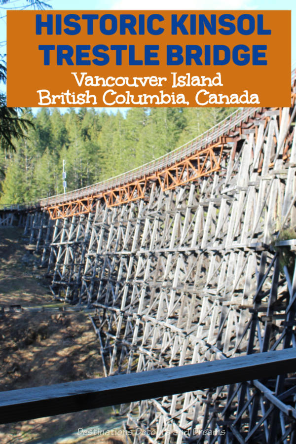 The spectacular historic Kinsol Trestle Bridge on Vancouver Island is part of the Cowichan Valley Trail and a reminder of mining and logging histories. #VancouverIsland #CowichanValley #Canada #trestlebridge