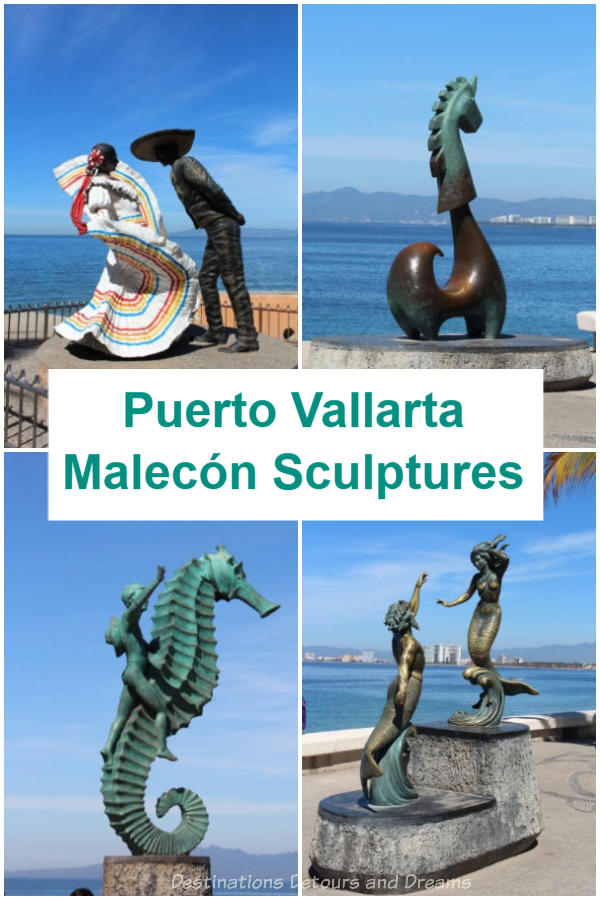 Seaside Sculptures Along the Malecón in Puerto Vallarta, Mexico #art #PuertoVallarta