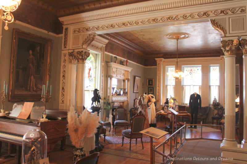 Victorian era upper-class drawing room at Craigdarroch Castle