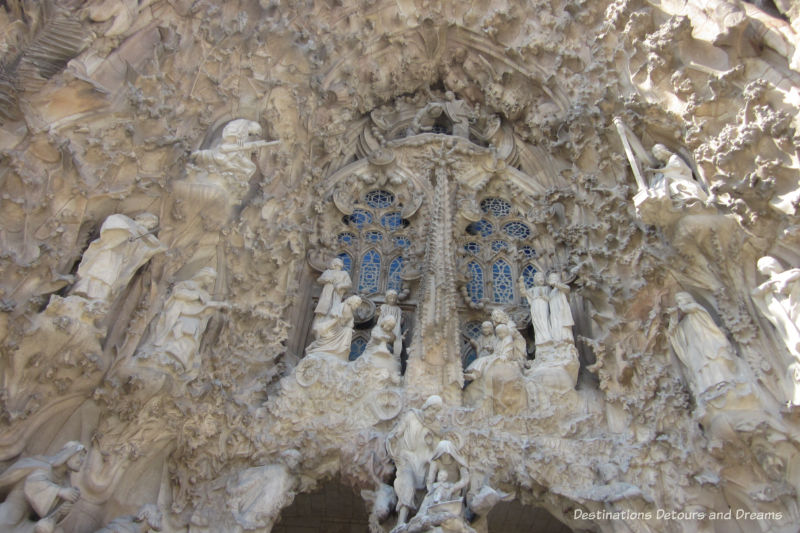 Nativity Facade Elaborate carvings on the Nativity Facade of La Sagrada Família