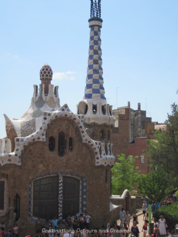 "Gingerbread" gatehouse at Park Guell