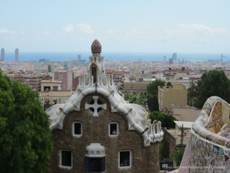 View looking over Barcelona from Park Güell