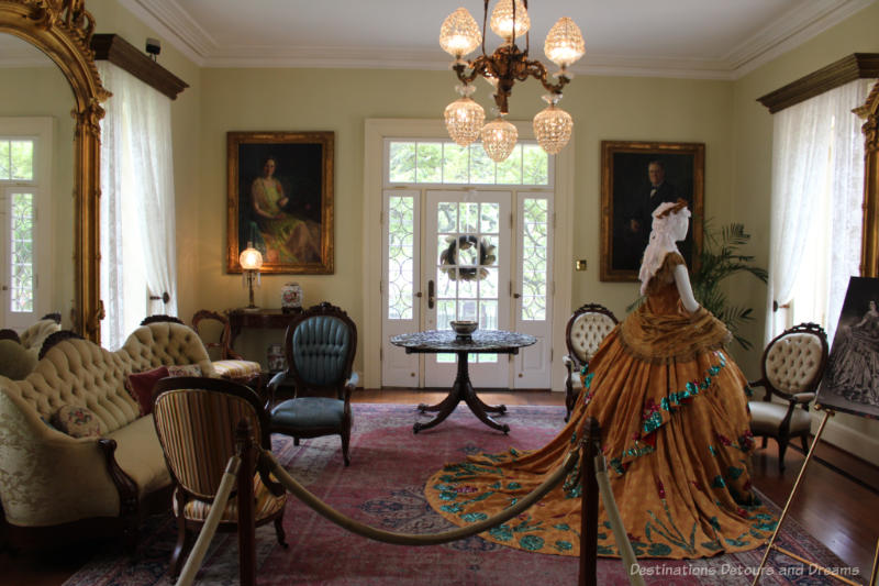 Museum parlour room decorated as per late 1800s