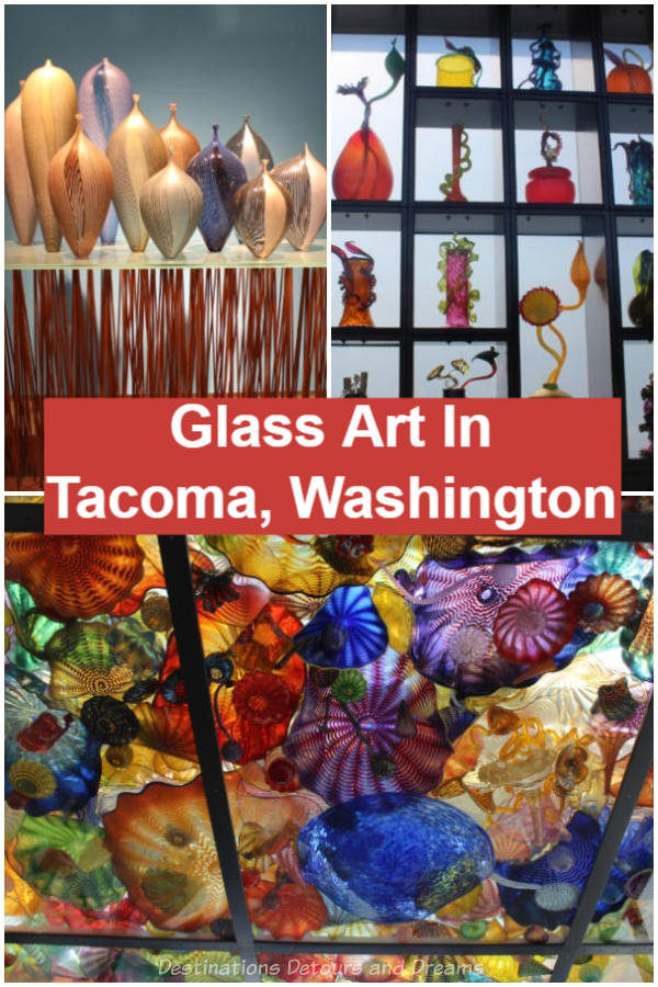 Tacoma, Washington (City of Glass) is full of glass art. The birthplace of Dale Chihuly features a number of his blown glass works. There is a museum dedicated to glass art and art pieces can be found in other museums and public spaces.