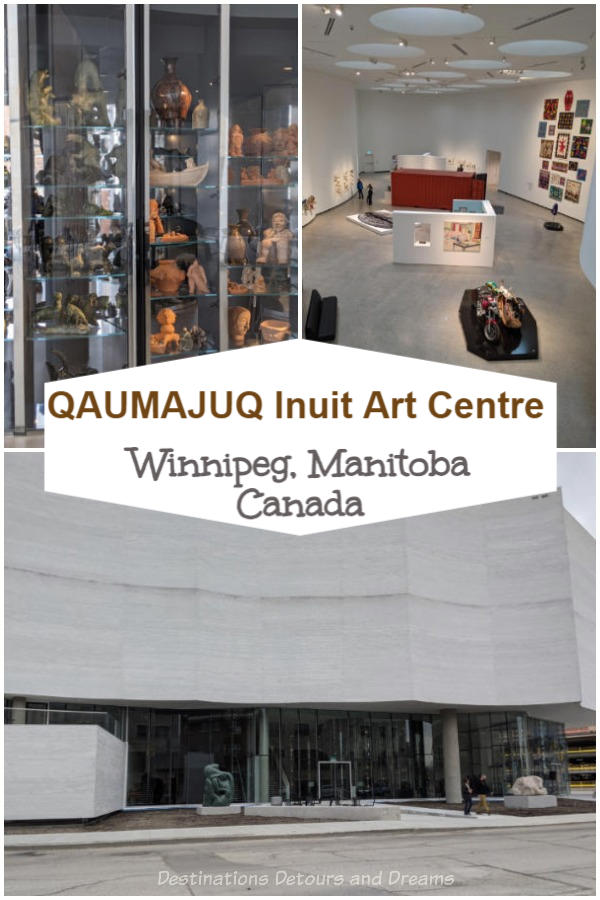 Qaumajuq Inuit Art Centre in Winnipeg Qaumajuq Inuit Art Centre in Winnipeg, Manitoba, Canada. The large full-of-light gallery whose name means it is bright, it is lit is home to the largest public collection of Inuit art in the world. It showcases Arctic art and Inuit art from across Canada and the world. #Winnipeg #Inuitart