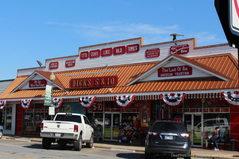 Branson Dicks 5 & 10 Storefront of Dick's 5 & 10 in Branson Missouri