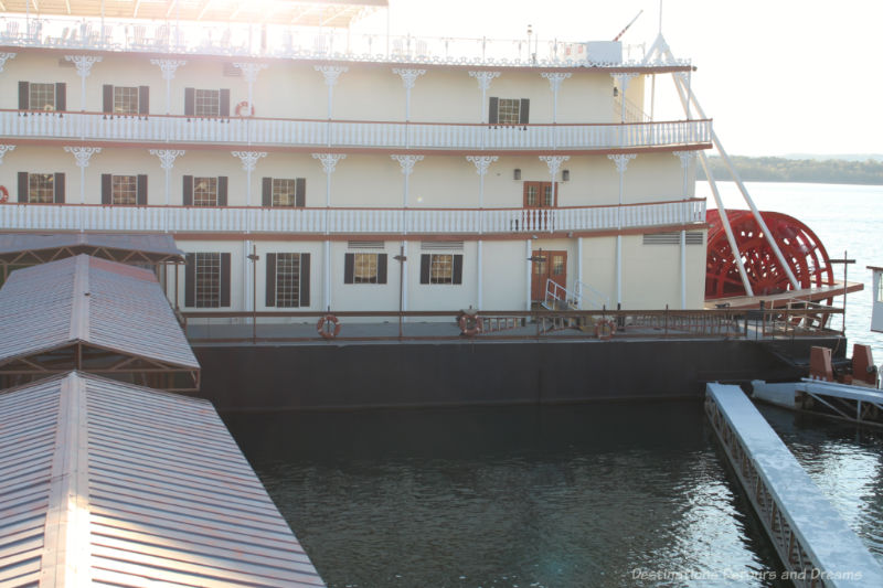 Showboat Branson Belle Part of the Showboat Branson Belle showing the water wheel at the back
