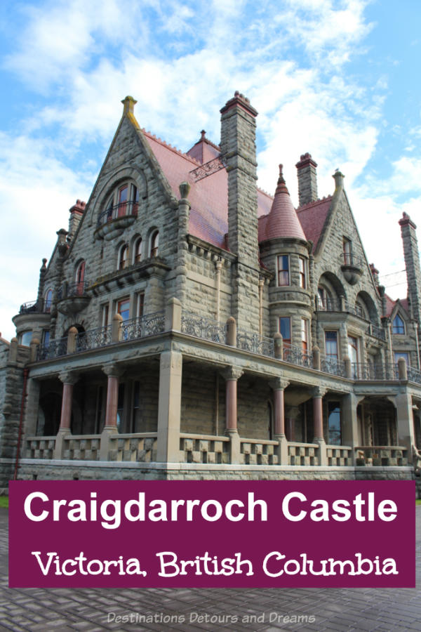 Craigdarroch Castle, a restored Victorian mansion in Victoria, British Columbia, Canada, now a house museum, portrays upper-class life at the time and showcases the role the house played in the history of the city.