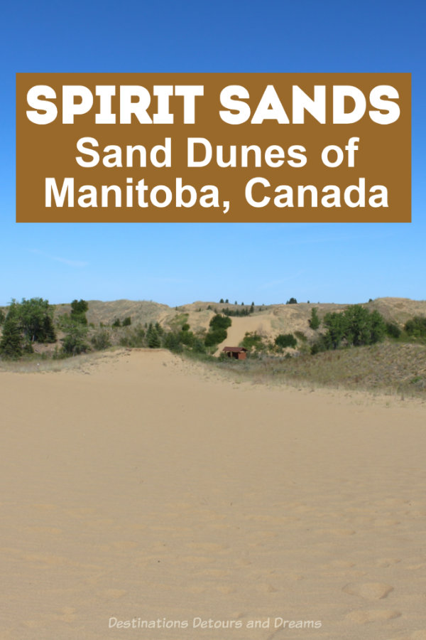 Sand Dunes in Manitoba - Visiting the sand dunes of Spirit Sands in Manitoba, Canada on a horse-drawn wagon ride. #Manitoba  #SpiritSands #Parkland