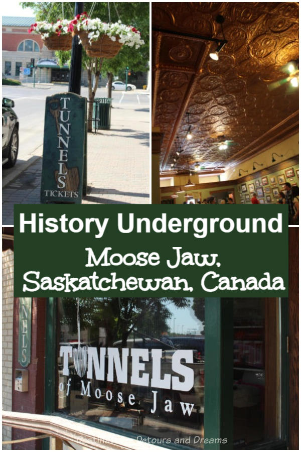 History Goes Underground at the Tunnels of Moose Jaw in Saskatchewan, Canada - a popular attractions combining theatrics and history in the tunnels underneath the city. Passage to Fortune relives the story of Chinese immigrants. Go back to bootlegging and speakeasy days in The Chicago Connection tour.