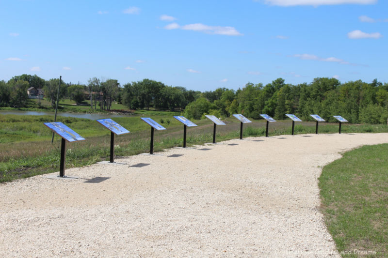 Interpretative panels at Duff Roblin Provincial Park