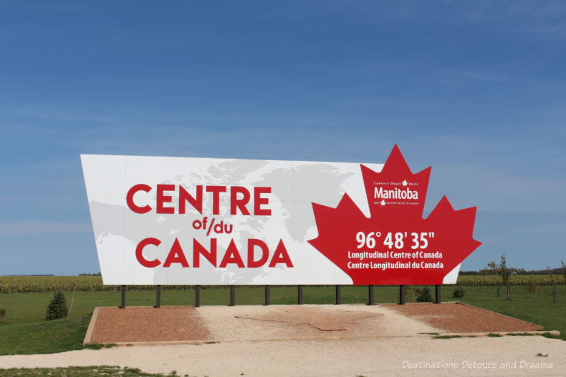 Longitudinal Centre of Canada Sign 