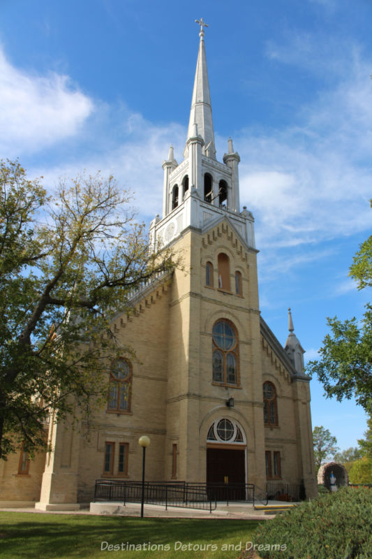 Stone Romanesque-style church