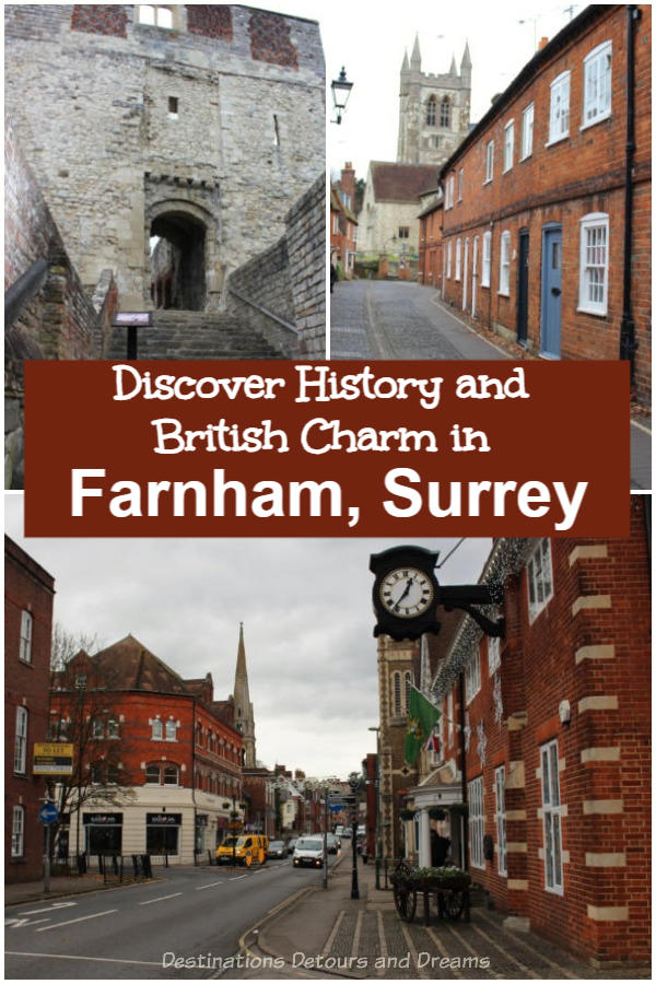 History and British charm in Farnham, Surrey: Exploring the heritage of a historic market town on the western edges of Surrey, England