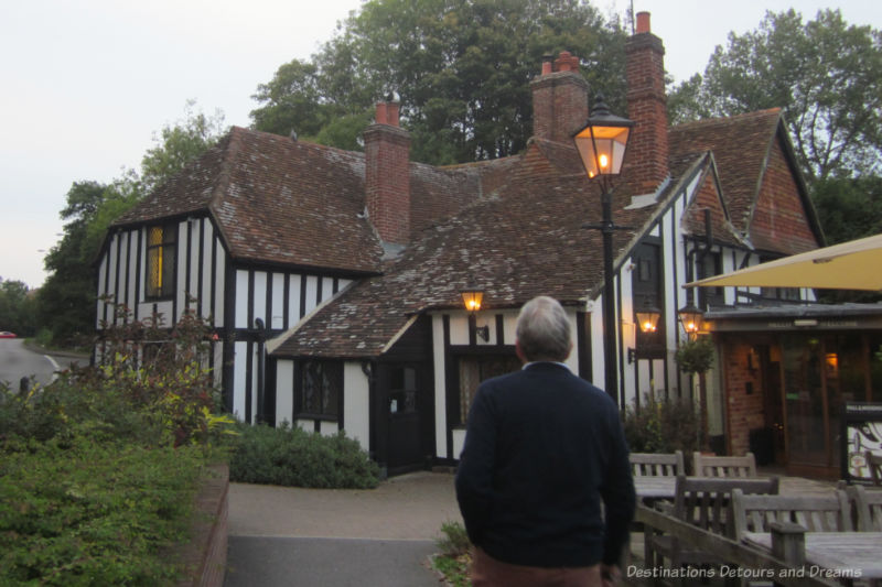 Timbered 16th century coaching inn in England