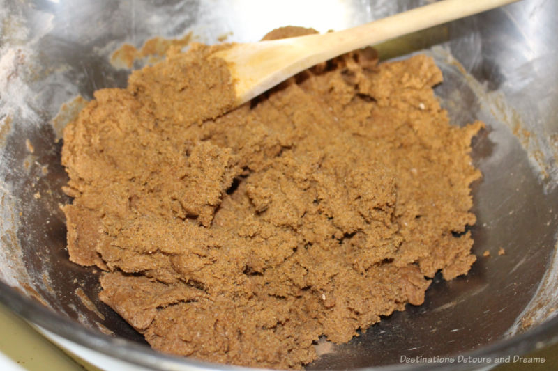 Gingersnap cookie dough