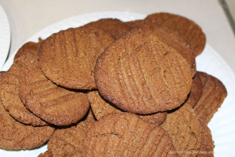 Mesquite gingersnap cookies