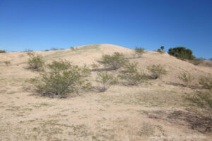 A sand mound at Mesa Grande Cultural Park