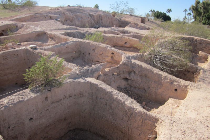 Excavation units at Mesa Grande Cultural Park