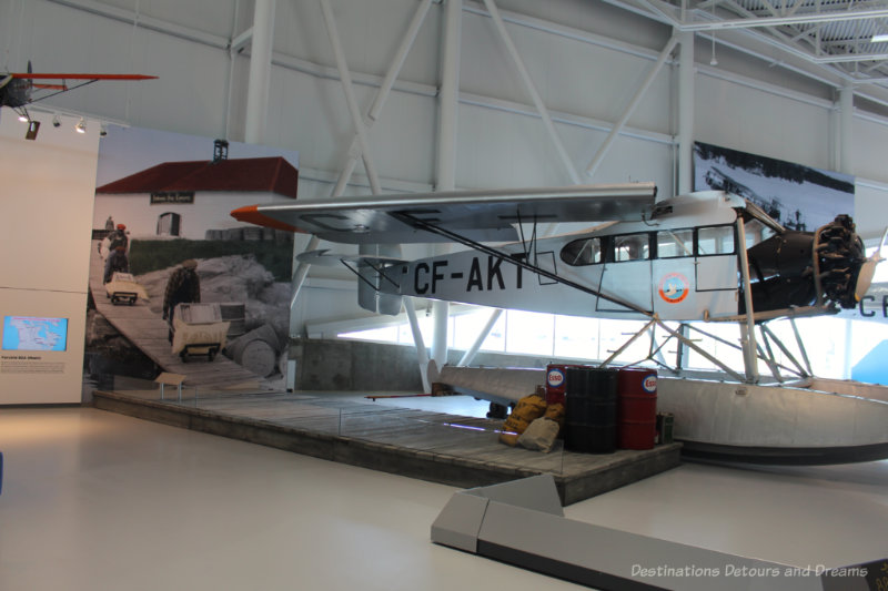 Float plane in a museum