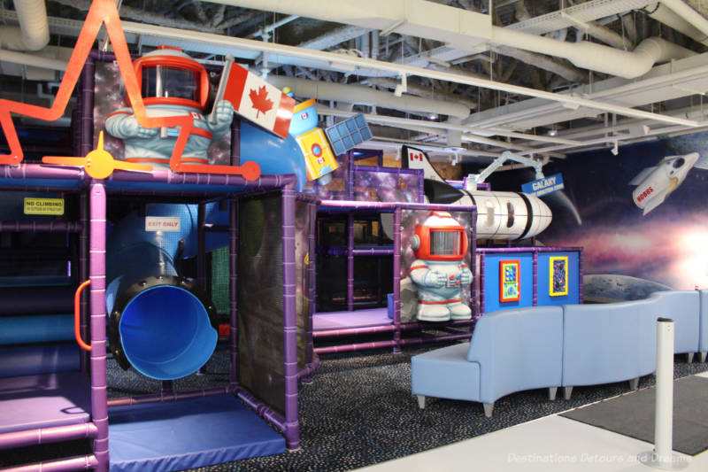 Aviation and space-themed play area