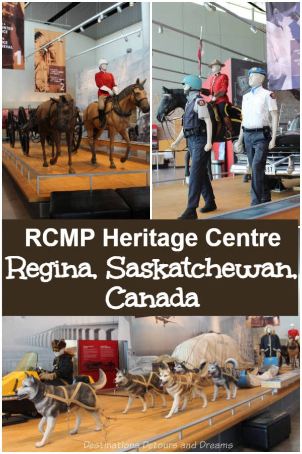 The RCMP Heritage Centre in Regina, Saskatchewan looks at the past and present of Canadian policing. Learn the history of the North-West Mounted Police and the Royal Canadian Mounted Police and their role in Canada’s history. Gain insight into modern policing.