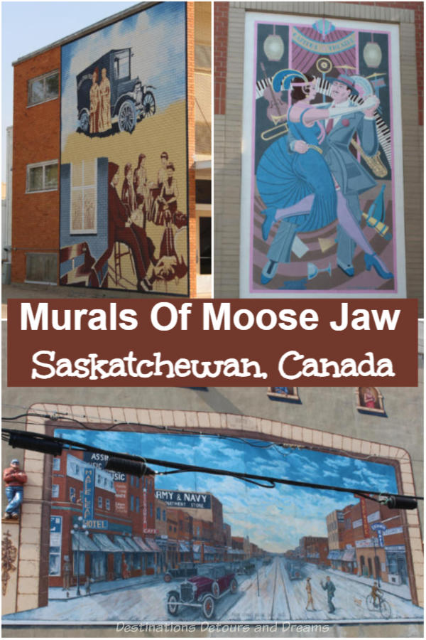 Murals of Moose Jaw - The historic downtown of Moose Jaw, Saskatchewan, Canada, features giant outdoor murals depicting the city's early history